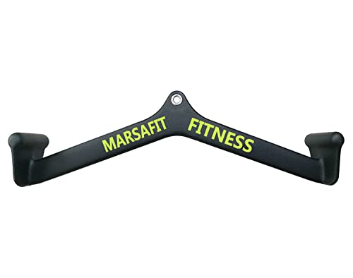 22-Inch Home Gym Cable Lat Pulldown Bar with Rubber Handles for Strength Training