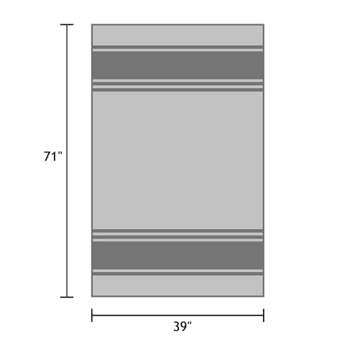 Oversized Turkish Beach Towel Bulk Set 39x71 Inches - Sky Blue, Quick Dry, Soft Cotton