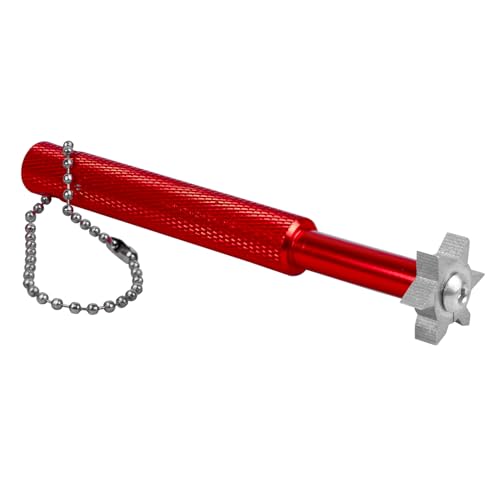 Golf Groove Sharpener for U & V-Grooves - Red - Club Maintenance Tool