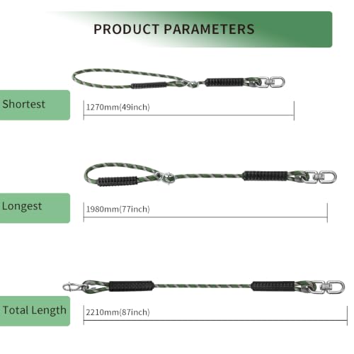 7.25ft Heavy Duty Tree Swing Rope with Adjustable Straps - 1 Pack