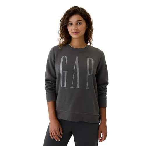 GAP womens Logo Crewneck Sweatshirt