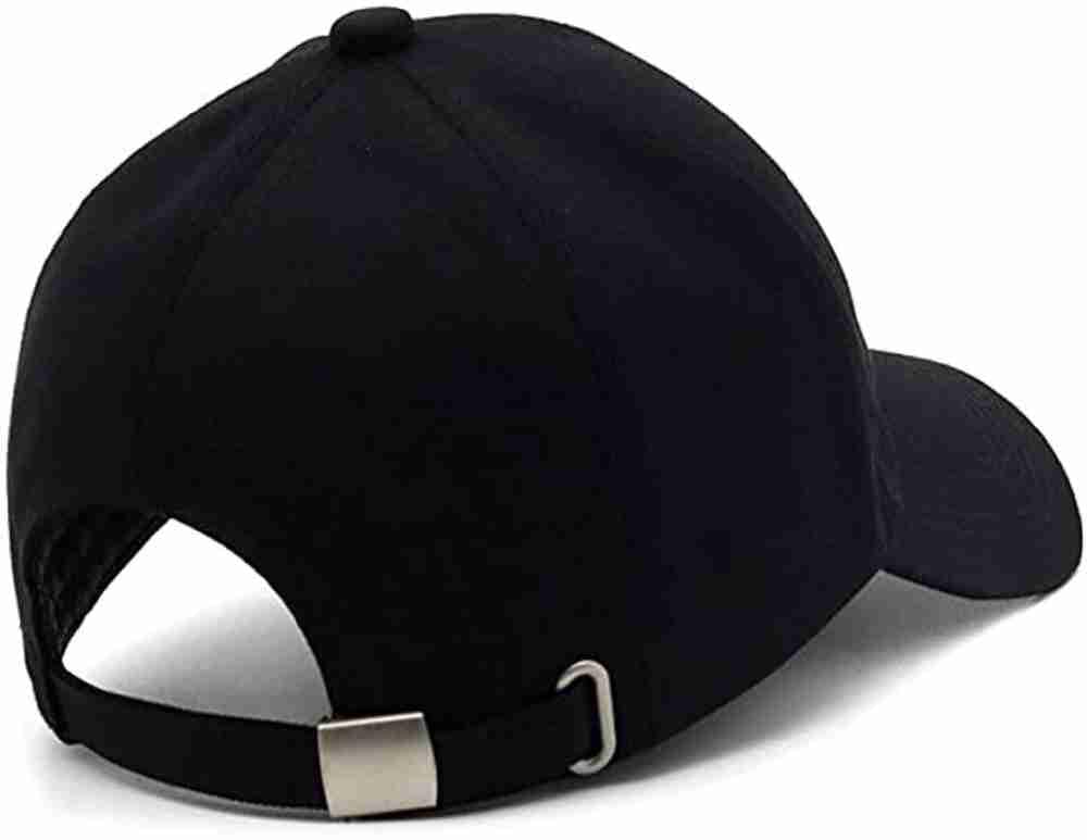 Captain Cory Lightweight Cotton Baseball Cap for Men & Women – Adjustable Back Strap, Wide Brim Sun Hat, Plain Black Cap for Daily Wear, DIY & Custom Design