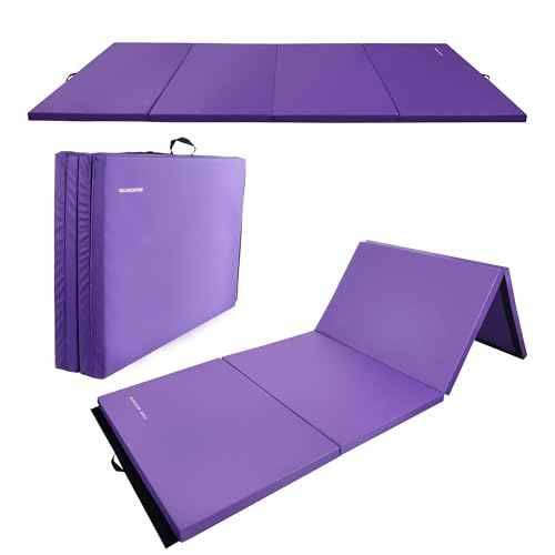 Fitvids Exercise Tumbling Gymnastics Mat, 4'x8'x2" Gym Workout Mat