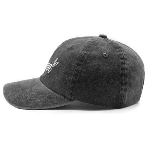 Waldeal Women's Blessed Grandma Hats Washed Denim Adjustable Baseball Cap for Mom