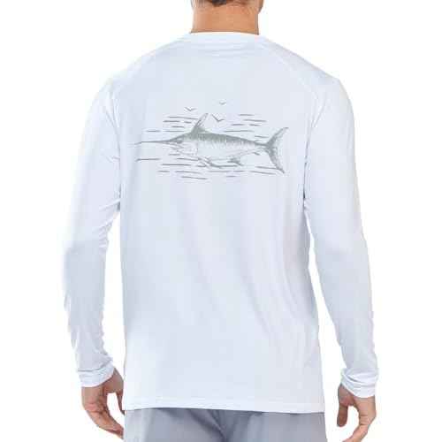 NORTHYARD Men's Sun Protection Shirts Long Sleeve Swim Beach Rash Guard SPF UV UPF 50+ Fishing T-Shirt Quick Dry Lightweight