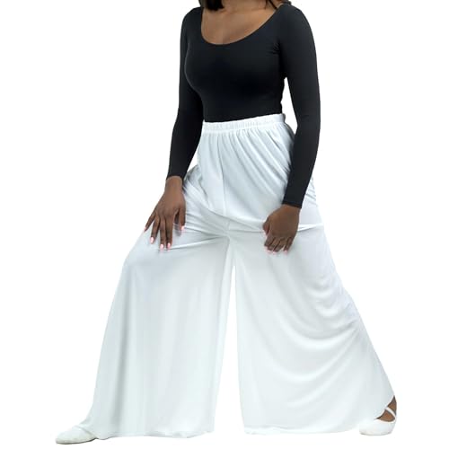 Women's Celebration of Spirit Palazzo Pants Small White - Dance Performance Wear