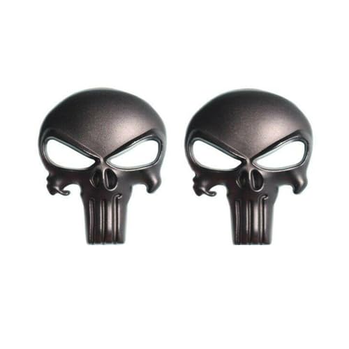 Punisher Skull Black Metal Magwell Decal Sticker for Magazine Decoration - Tactical Accessory