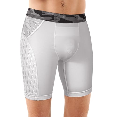 Youth Compression Shorts with Protective Cup for Baseball, Football, Lacrosse