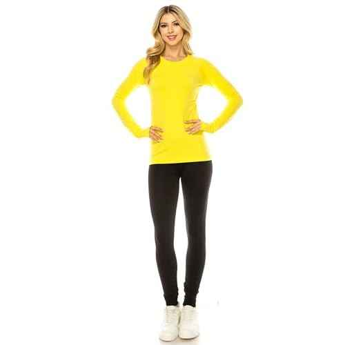 ANNVA U.S.A. Long Sleeve Workout Shirts for Women,Swiftly Tech Workout Shirts,Athletic Yoga Gym Workout Tops Soft & Stretchy