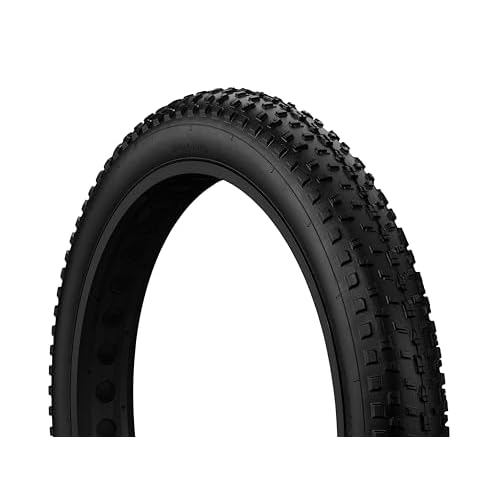 Mongoose Replacement Bike Tire, 20 x 4 or 26 x 4 Inch Fat Bike Tire, Knobby, Aggressive Tread Pattern, Puncture Guard, Nylon Inserts for Extra Puncture Resistance, Replacement for Mountain Bicycles