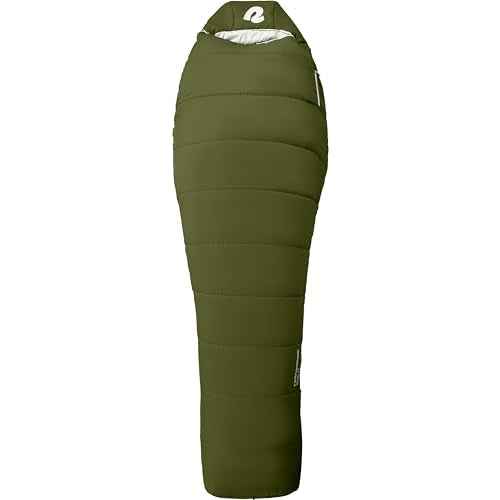 Retrospec Dream Mummy Sleeping Bag - 5, 15, & 30¡ÆF Cold Weather Camping & Travel Essential Gear with Water - Resistant Shell & Synthetic Fill - Zippered Pocket & Stuff Sack
