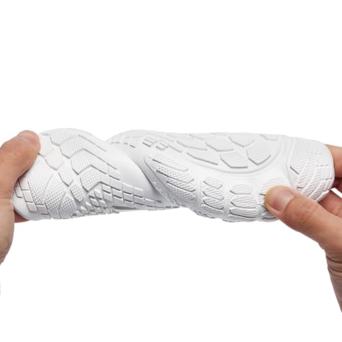 Water Shoes Men Women Quick Dry Lightweight Barefoot Swim Footwear - Wz1115 White 35