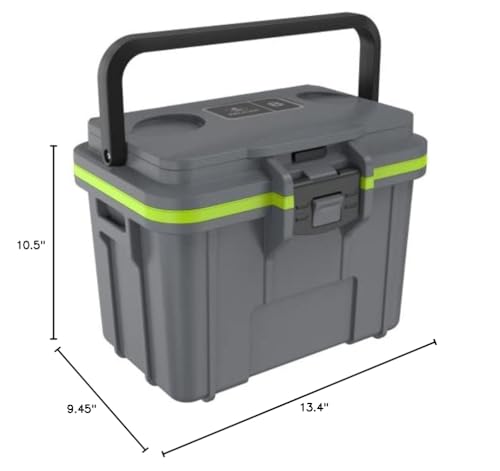 Pelican 8QT Personal Cooler & Dry Box (Dark Grey/Green)