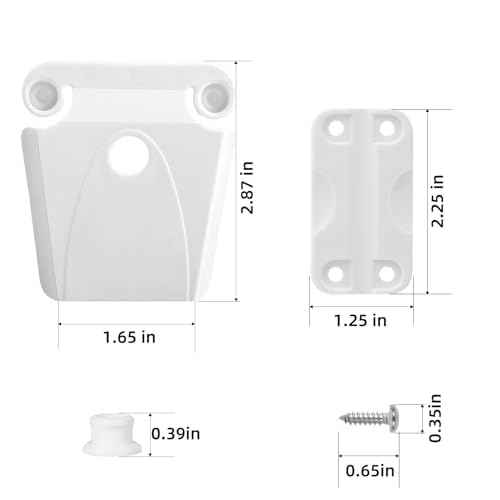Cooler Hinge and Latch Replacement Kit for Igloo,Repair and Replace Cooler Components,4 Hinges and 2 latches