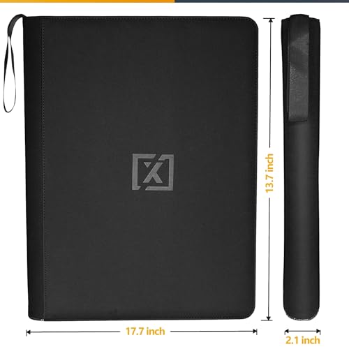 X PRO 1000+ Card Binder Black with 200 Sleeves | TCG, Sports, MTG Storage