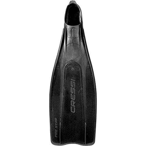 Cressi PRO Star FF Fin - Scuba Snorkeling and Swim Fins Black Large