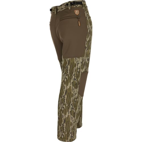 Drake Waterfowl Men's Non-Typical Endurance Soft Shell Durable Fleece Lined Camo Mid Season Hunting Pants with Scent Control