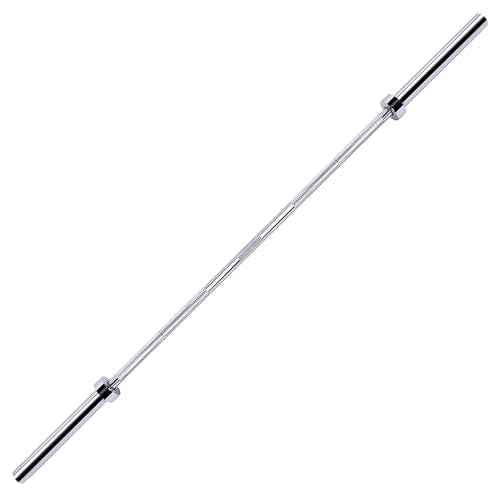 Fitvids Olympic 2-Inch Barbell Bar for Weightlifting and Powerlifting, 700 Pound Capacity, 2 Inch Diameter, Chrome, Multiple Sizes