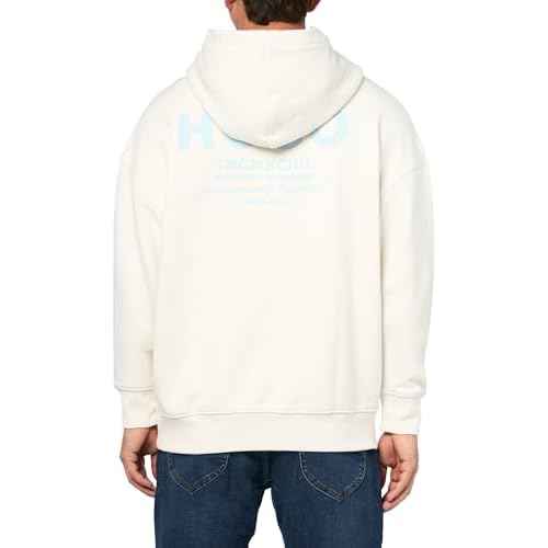 HUGO Men's Back Printed Logo Hooded Sweatshirt