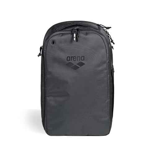 ARENA All Set Urban Backpack Work Leisure Gym Rucksack Multisport Daypack Medium Size Training Gear Equipment Bag for Teens Men Women, 30 Liters, Black