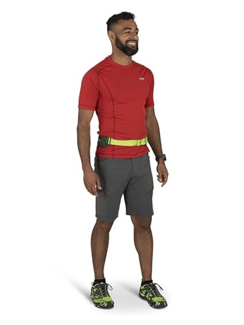 Osprey Duro Dyna LT Hydration Waist Pack with Hydraulics Soft Flasks for Running, Seaweed Green/Limon