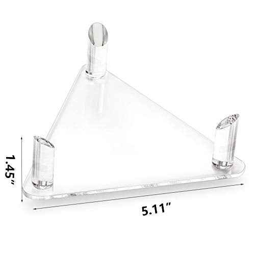 Tasybox Acrylic Ball Stand Holder, Sports Ball Storage Display Rack for Basketball Football Volleyball Soccer Rugby Balls 2 Pack