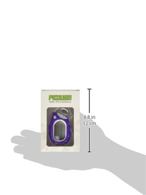 Pedusa PE-771 Tri-Axis Multi-Function Pocket Pedometer (Purple with Holster/B...