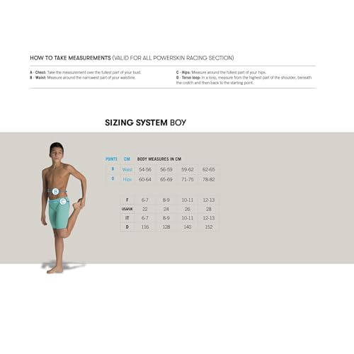 ARENA POWERSKIN ST Next Eco Jammer Junior Boys Competitive Jammers Racing Swimwear Youth Competition Swimsuit