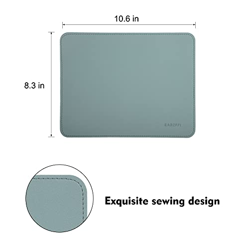 Reversible PU Leather & Cork Mouse Pad with Coaster - Sierra Blue - AZURY Variation