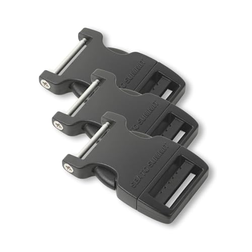 20mm Side Release Buckle 3-Pack for Outdoor Gear Repair - Field Replacement