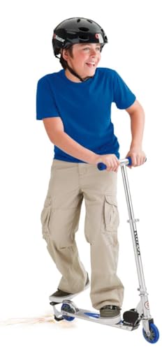 Razor Spark Kick Scooter with Spark Bar - Classic Manual Standup, Blue