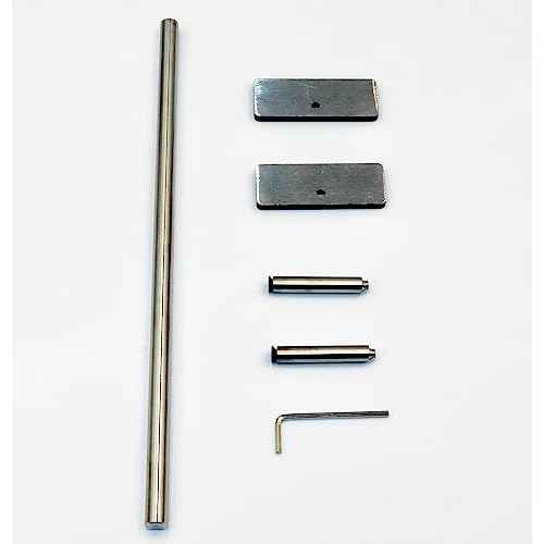 Fingerboard Rail Obstacles Self Assembled Made of Solid Stainless Steel for Pro Finger Skateboard (11" Long 2.2" Tall)