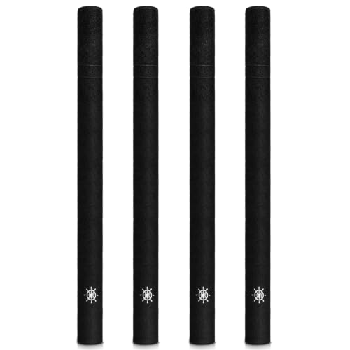 Removable Dock Line Chafe Guards 24 Inch Black Rope Protectors for Boats - Variation 4