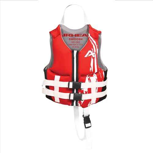 Airhead Children's Swoosh Kwik-Dry Neolite Life Jacket, US Coast Goard Approved Type III Life Jacket, Fits Children 30-50lbs