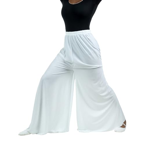 Women's Celebration of Spirit Palazzo Pants Small White - Dance Performance Wear