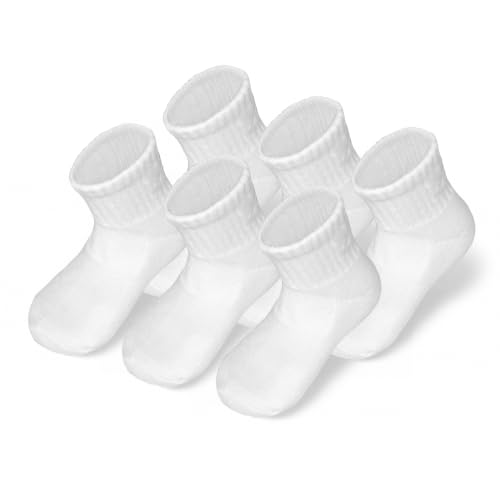 Under Armour Boys Multi Pack Essential Quarter Socks - Basic White, Size 4-6