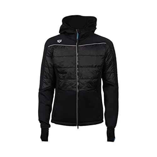ARENA Team Unisex Half-Quilted Hooded Jacket Regular Fit Full Zip Insulated Panels
