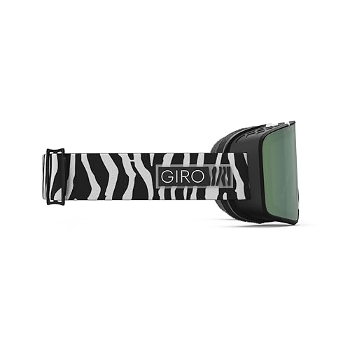 Giro Method Snow Goggles 2024 - Black & White Animal Frame with Vivid Emerald/Vivid Infrared Lens Large