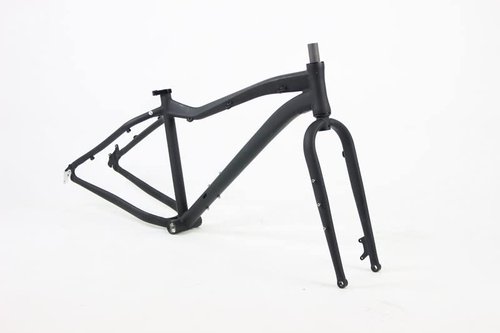 Motobecane Boris Fat Bike Frame Frameset Rigid Fork Unbranded Mountain Bike for 26 Inch Wheels (17" Fits Most Riders 5'8" to 5'11')