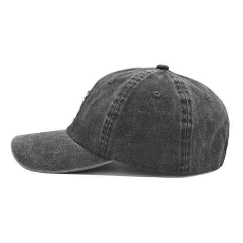 Waldeal Ghost Embroidered Hat, Adjustable Halloween Decorations Spooky Boo Baseball Cap for Men Women