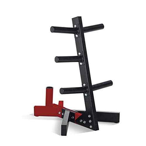 CAP Barbell Olympic Plate Tree Storage Rack, Multiple Colors