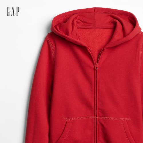 GAP Boys' Full Zip Hoodie Hooded Sweatshirt - Medium, Modern Red