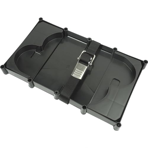 Marine Battery Tray with Strap for D27M and D31M Optima Batteries, Black