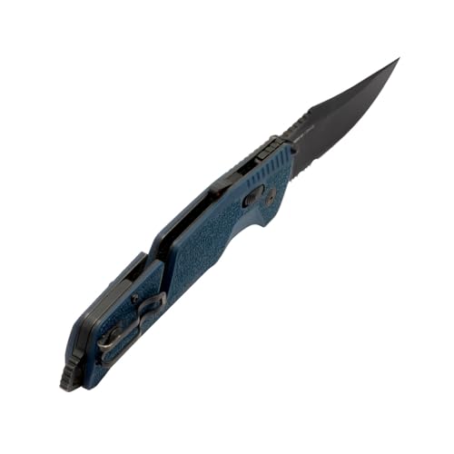 SOG Trident at Ambidextrous Professional Partially Serrated Folding Knives | Heat-Treated CRYO D2 Stainless Steel Blade