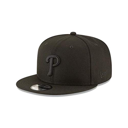NBA Men's 9Fifty Snapback Cap - Black, One Size, Philadelphia Phillies Logo