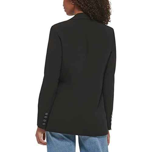 KARL LAGERFELD Women's Pearl Detail Fitted Blazer