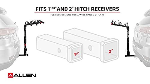 Allen Sports Deluxe 2-Bike Hitch Mount Rack , Silver/Black (522RR)