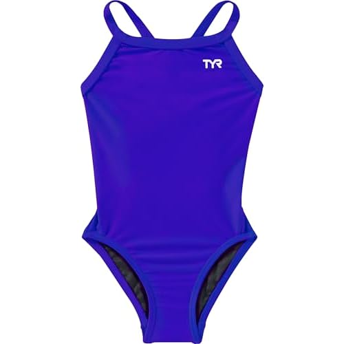 TYR Sport Girls' Solid Diamondback Swim Suit