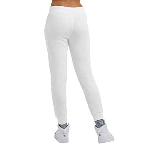 Champion, Powerblend, Fleece Joggers, Comfortable Pants for Women, 29" (Plus, White Script, XX-Large