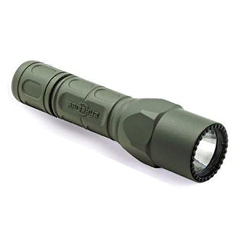 SureFire G2X Pro 600 Lumen Tactical EDC Flashlight Bundle with 2 Extra CR123A Batteries and Lightjunction Battery Case (Green)